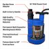 Westinghouse – Sump Pump, 1/4 HP Submersible Water Pump, Thermoplastic Portable Electric Transfer Pump Utility Pump for Hot Tub Swimming Pool Basement Garden Pond Tubs Draining with 10FT Cord