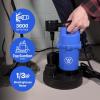 Westinghouse – Sump Pump with Integrated Vertical Float Switch – 1/2 HP Up to 4,100 Gallons Per Hour – Heavy Duty Basement Sump Pump Submersible(1/3 HP)