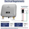 Westinghouse 11kW 240V Tankless Water Heater Electric, Up to 2.6 GPM Instant Hot Water Heater, 1-3 Point of Use Hot Water, Wi-Fi Enabled, APOLO-11k(Mini-6.5kW-G)