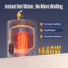 Westinghouse 11kW 240V Tankless Water Heater Electric, Up to 2.6 GPM Instant Hot Water Heater, 1-3 Point of Use Hot Water, Wi-Fi Enabled, APOLO-11k(Tank-1.5Gal)