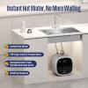 Westinghouse 11kW 240V Tankless Water Heater Electric, Up to 2.6 GPM Instant Hot Water Heater, 1-3 Point of Use Hot Water, Wi-Fi Enabled, APOLO-11k(Tank-2.5Gal)