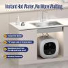 Westinghouse 11kW 240V Tankless Water Heater Electric, Up to 2.6 GPM Instant Hot Water Heater, 1-3 Point of Use Hot Water, Wi-Fi Enabled, APOLO-11k(Tank-8Gal)