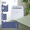 Westinghouse 12,000 BTU Air Conditioner Portable For Rooms Up To 550 Square Feet, Portable AC with Home Dehumidifier, Smart App, 3-Speed Fan, Programmable Timer, Remote Control, Window Kit,White(14 000 BTU with Smart App)