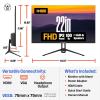 Westinghouse 22 Inch Computer Monitor, 100Hz, 1080p Full HD IPS Display, Adaptive Sync, Blue Light Protection, Home Office PC Screens with Built in Speakers, HDMI, VGA, for Work & Productivity(22 Inch)