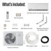 Westinghouse 24,000 BTU, 230V, 16.5 SEER2 Ductless Mini Split AC/Heating System Inverter Heat Pump with 15ft Installation Kit, White
