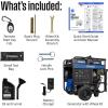 Westinghouse 28000 Peak Watt Home Backup Portable Generator, Remote Electric Start with Auto Choke, Transfer Switch Ready 30A & 50A Outlets, Gas Powered, CO Sensor,Blue(28000 Watts – Gas Only – CO Sensor)