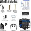 Westinghouse 28000 Peak Watt Home Backup Portable Generator, Remote Electric Start with Auto Choke, Transfer Switch Ready 30A & 50A Outlets, Gas Powered, CO Sensor,Blue(28000 Watts – Tri Fuel – CO Sensor)