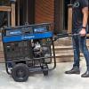 Westinghouse 28000 Peak Watt Home Backup Portable Generator, Remote Electric Start with Auto Choke, Transfer Switch Ready 30A & 50A Outlets, Gas Powered, CO Sensor,Blue(28000 Watts – Gas Only – CO Sensor)