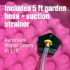 Westinghouse 2-In-1 Utility Pump 1/4 HP, Submersible Water Transfer Sump Pump/Pool Draining, Flooded Basement, 10 Ft power cord, Includes 5ft Gardon Hose & Suction Strainer