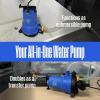Westinghouse 2-In-1 Utility Pump 1/4 HP, Submersible Water Transfer Sump Pump/Pool Draining, Flooded Basement, 10 Ft power cord, Includes 5ft Gardon Hose & Suction Strainer