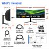 Westinghouse 34 Inch Curved Ultrawide Gaming Monitor, 180Hz, 1 ms, AMD FreeSync Support, Low Motion Blur, 1500R Curve, 3440 x 1440, for PC Games with Built in Speakers, 2X DisplayPort, 2X HDMI(49 Inch (2026 Model))