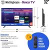 Westinghouse 43-Inch Edgeless Roku Smart TV – LED HD w/Wi-Fi Connectivity, Compatible w/Alexa Includes 2-Year Warranty (1-Year Manufacturer + 1-Year CPS Protection Plan) & Streaming Bundle