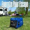 Westinghouse 5000 Peak Watt Super Quiet Portable Inverter Generator, Wheel & Handle Kit, RV Ready 30A Outlet, Gas Powered, CO Sensor, Parallel Capable,Blue(5000 Watts – Gas Only – Remote Start)