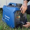Westinghouse 5000 Peak Watt Super Quiet Portable Inverter Generator, Wheel & Handle Kit, RV Ready 30A Outlet, Gas Powered, CO Sensor, Parallel Capable,Blue(4000 Watts – Gas Only – Remote Start)