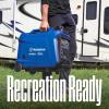 Westinghouse 5000 Peak Watt Super Quiet Portable Inverter Generator, Wheel & Handle Kit, RV Ready 30A Outlet, Gas Powered, CO Sensor, Parallel Capable,Blue(4000 Watts – Gas Only – Recoil Start)