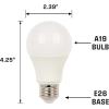 Westinghouse 5228000 14 Watt (100 Watt Equivalent) A19 Bright White LED Light Bulb, Medium Base, clear(LED (New Version))