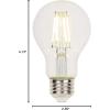 Westinghouse 5316500 6.5 Watt (60 Watt Equivalent) A19 Dimmable Clear Filament LED Light Bulb, Medium Base, Single(4.5w 2700k Clear)
