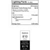 Westinghouse 5316500 6.5 Watt (60 Watt Equivalent) A19 Dimmable Clear Filament LED Light Bulb, Medium Base, Single(6.5w 2700k Clear)