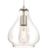 Westinghouse 6102600 Adjustable Mini Pendant, One-Light, Black(Brushed Nickel)