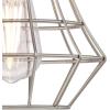 Westinghouse 6105300 Nathaniel One-Light Indoor Mini Pendant, Matte Black Finish with Angled Bell Cage Shade, Oil-Rubbed Bronze(Brushed Nickel)