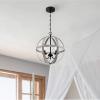 Westinghouse 6110400 Stella Mira Three-Light Pendant, Antique Ash(Antique Ash)