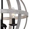 Westinghouse 6110400 Stella Mira Three-Light Pendant, Antique Ash(Antique Ash)