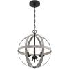 Westinghouse 6110400 Stella Mira Three-Light Pendant, Antique Ash(Antique Ash)