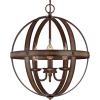 Westinghouse 6110400 Stella Mira Three-Light Pendant, Antique Ash(Barnwood)