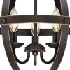 Westinghouse 6110400 Stella Mira Three-Light Pendant, Antique Ash(Oil-Rubbed Bronze)