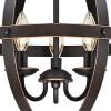 Westinghouse 6110400 Stella Mira Three-Light Pendant, Antique Ash(Oil-Rubbed Bronze)