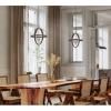 Westinghouse 6110400 Stella Mira Three-Light Pendant, Antique Ash(Walnut and Brushed Nickel)