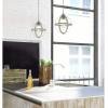 Westinghouse 6110700 Stella Mira Vintage One-Light Indoor Mini Pendant Light Antique Ash Finish, Brushed Nickel(Antique Ash and Brushed Nickel)