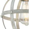 Westinghouse 6110700 Stella Mira Vintage One-Light Indoor Mini Pendant Light Antique Ash Finish, Brushed Nickel(Antique Ash and Brushed Nickel)