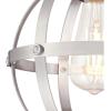 Westinghouse 6110700 Stella Mira Vintage One-Light Indoor Mini Pendant Light Antique Ash Finish, Brushed Nickel(Brushed Nickel)