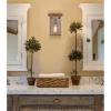 Westinghouse 6110900 Burnell Transitional One-Light Indoor Wall Light Sconce Barnwood Finish, Clear Seeded Glass