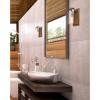Westinghouse 6110900 Burnell Transitional One-Light Indoor Wall Light Sconce Barnwood Finish, Clear Seeded Glass