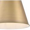 Westinghouse 6111600 Derose Transitional One-Light Indoor Pendant Light Brushed Nickel Finish(Brushed Brass)