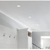Westinghouse 6112000 Traditional One-Light, 7 Inch 17 Watt Dimmable LED Indoor Flush Mount Fixture with Color Temperature Selection White Finish, White Frosted Shade(White)