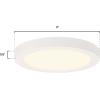 Westinghouse 6112000 Traditional One-Light, 7 Inch 17 Watt Dimmable LED Indoor Flush Mount Fixture with Color Temperature Selection White Finish, White Frosted Shade(White)