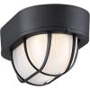 Westinghouse 6113600 Traditional One-Light Dimmable LED Outdoor Wall Light, Textured White Finish, White Glass(Textured Black)