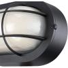 Westinghouse 6113600 Traditional One-Light Dimmable LED Outdoor Wall Light, Textured White Finish, White Glass(Textured Black)
