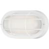 Westinghouse 6113600 Traditional One-Light Dimmable LED Outdoor Wall Light, Textured White Finish, White Glass(White)