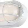 Westinghouse 6113600 Traditional One-Light Dimmable LED Outdoor Wall Light, Textured White Finish, White Glass(White)