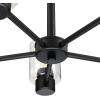 Westinghouse 6115300 Sylvestre Transitional Five-Light Indoor Chandelier, Matte Black Finish, Clear Glass(Matte Black)