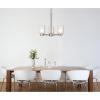 Westinghouse 6115400 Sylvestre Transitional Three-Light Indoor Chandelier, Matte Black Finish, Clear Glass(White)