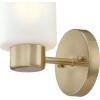 Westinghouse 6115500 Sylvestre Transitional One-Light Indoor Wall Light Fixture, Matte Black Finish, Clear Glass(Champagne Brass)