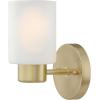 Westinghouse 6115500 Sylvestre Transitional One-Light Indoor Wall Light Fixture, Matte Black Finish, Clear Glass(Oil-Rubbed Bronze)
