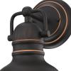 Westinghouse 6116100 Boswell Vintage-Style One-Light Indoor Wall Light Fixture, Oil Rubbed Bronze Finish with Highlights, Frosted Prismatic Acrylic Lens(1-Light)