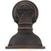 Westinghouse 6116100 Boswell Vintage-Style One-Light Indoor Wall Light Fixture, Oil Rubbed Bronze Finish with Highlights, Frosted Prismatic Acrylic Lens(1-Light)