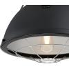 Westinghouse 6116300 Bartley Vintage-Style One-Light Indoor Pendant Light, Matte Black Finish with Dark Pewter Accents, Cage Shade
